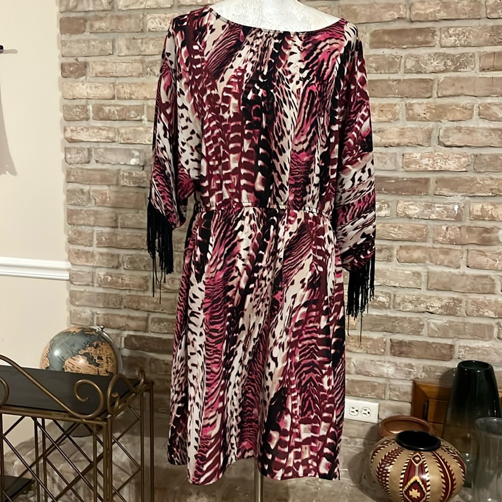💕 Sexy and Sassy printed dress! Sz 10 - Picture 1 of 4